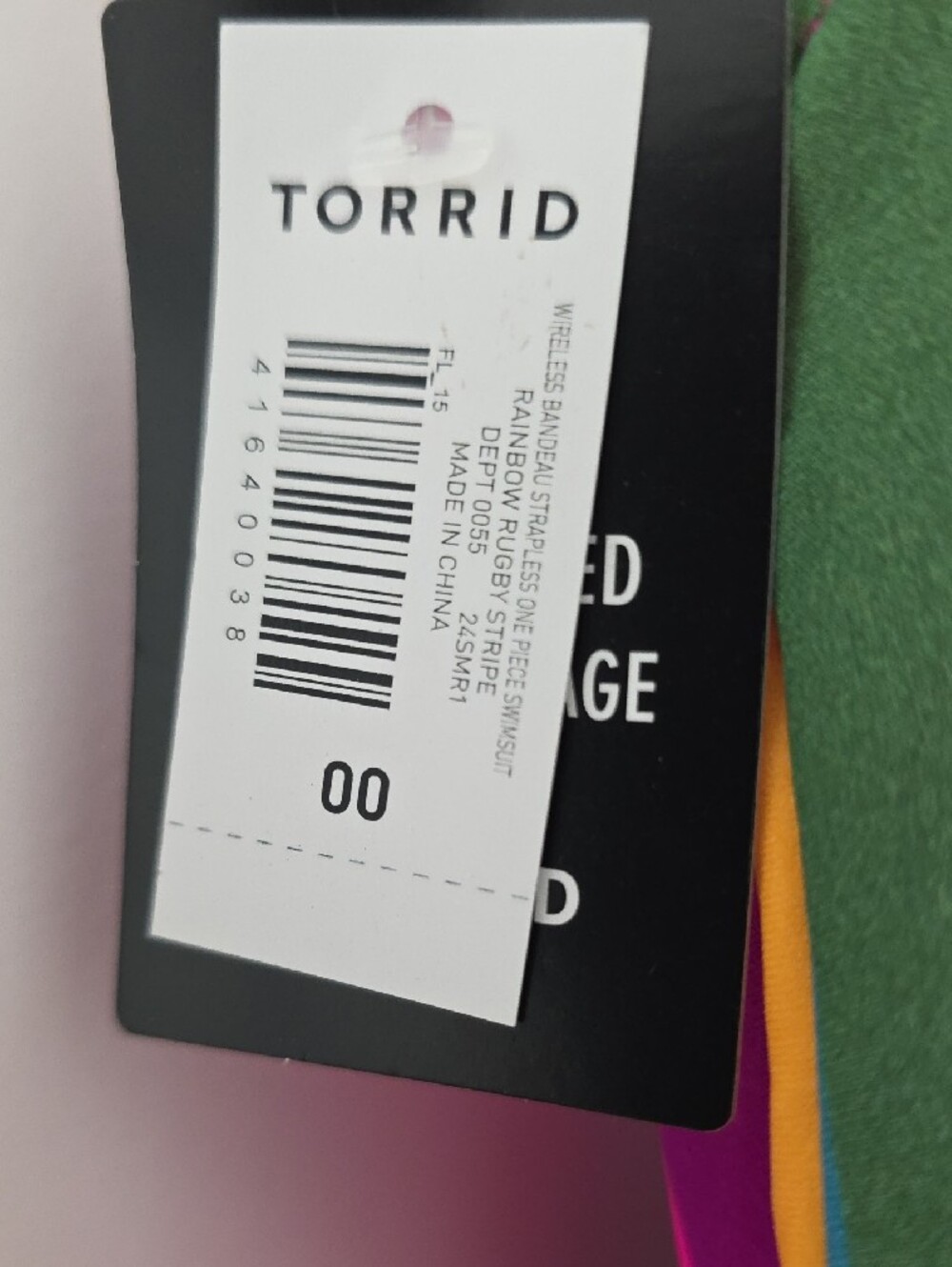 torrid Multicolor Stripe One-Piece Swimsuit And Kimono 2-Piece Set - Picture 4 of 8